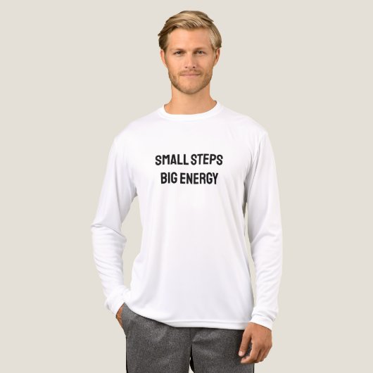 Small steps. Big energy Tri-Blend Shirt (Voorkant)