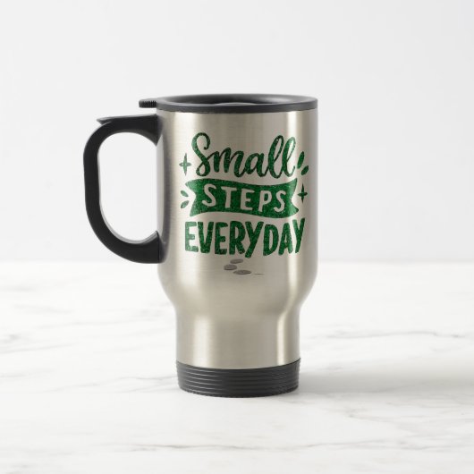 Small Steps Everyday Inspirational Mug Reisbeker (Links)