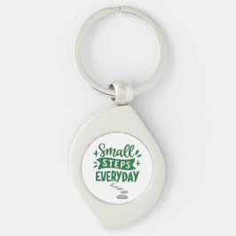 Small Steps Everyday Motivational Keychain