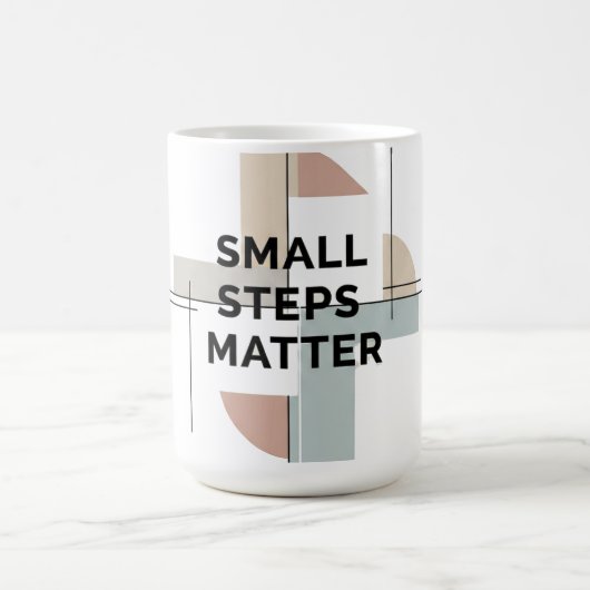 Small Steps Matter Geometric Mug Koffiemok (Center)