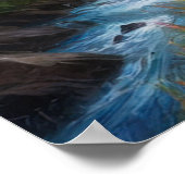 Small Stream's Tale in een door kliffen omgeven va Poster (Hoek)