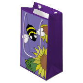 Small Sunflower Gift Bag Klein Cadeauzakje (Voorkant Gekanteld)