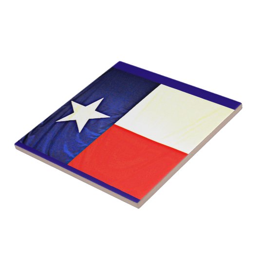 Small Texas Flag Ceramic Tile Tegeltje (Zijkant)