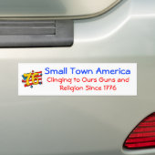 Small Town America Bumpersticker (Op auto)