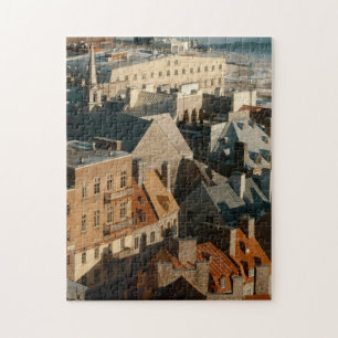 Small Town Architectuur Kunst Dapper en mooi Jig Legpuzzel