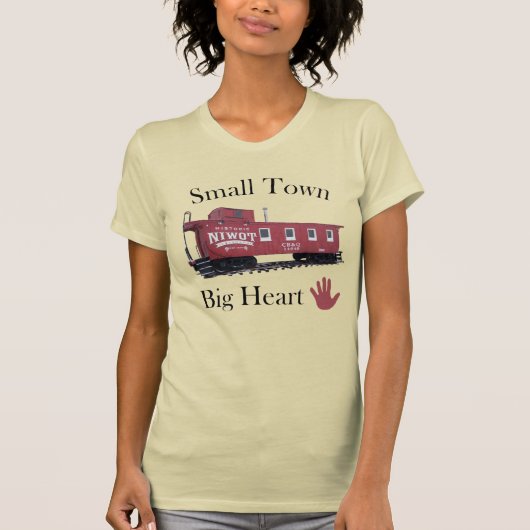 Small Town Big Heart-Woman's T-shirt (Voorkant)