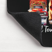 Small Town Christmas Highland Cow Western Art  Muismat (Hoek)