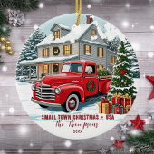 Small Town Christmas Verenigde Staten Familie Keramisch Ornament