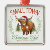 Small Town Country Club Metalen Ornament (Voorkant)