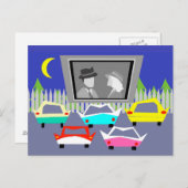 Small Town Drive-In Movie Briefkaart (Voorkant / Achterkant)