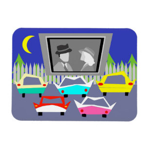 Small Town Drive-In Movie Flexi Magnet Magneet