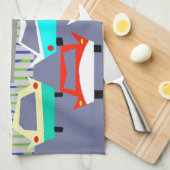 Small Town Drive-In Movie Kitchen Towel Theedoek (Quarter Fold)