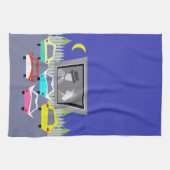 Small Town Drive-In Movie Kitchen Towel Theedoek (Horizontaal)