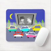 Small Town Drive-In Movie Mousepad Muismat (Met muis)