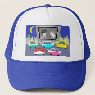 Small Town Drive-In Movie Trucker Hat Trucker Pet
