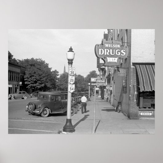 Small Town Eenitude, jaren '30 Poster (Voorkant)