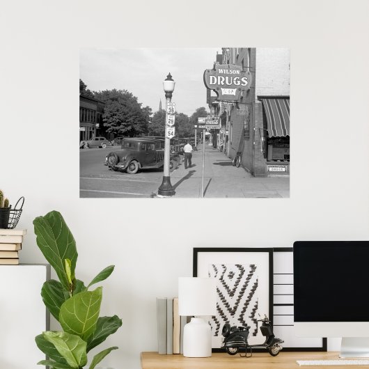 Small Town Eenitude, jaren '30 Poster (Thuiskantoor)