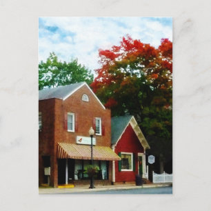 Small Town in Autumn Princess Anne MD Briefkaart
