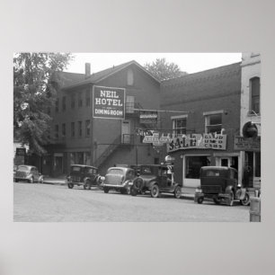 Small Town Ohio, jaren dertig Poster