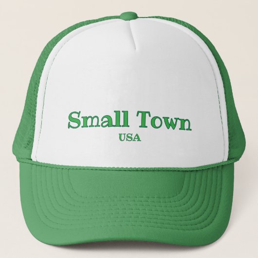 Small Town USA aanpasbaar Trucker Pet (Voorkant)