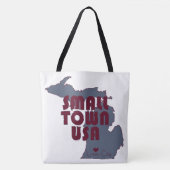 Small Town USA | Stad Michigan van de Unie Tote Bag (Voorkant)