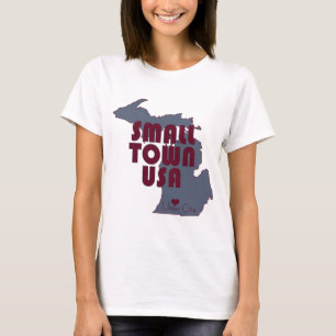 Small Town USA   Stad Unie Michigan T-shirt