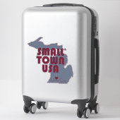 Small Town USA | Union City, Michigan | Groot Sticker (Koffer)