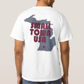 Small Town USA | Union City Michigan T-shirt (Achterkant)