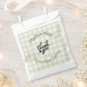 Small Vegan Home Bakery Thank You Pattern Bedankzakje (Geknipt)