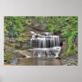 Small Waterfall, Buttermilk Herfst State Park, NY Poster (Voorkant)
