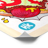 Small West Virginia Hot Dog Poster (Hoek)