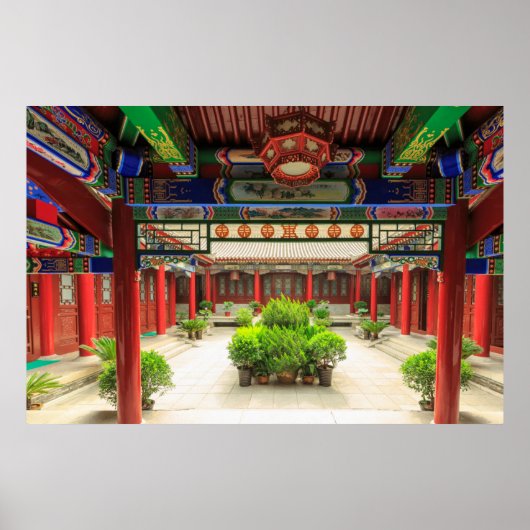 Small Wild Goose Temple, China Poster (Voorkant)