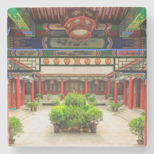 Small Wild Goose Temple, China Stenen Onderzetter (Voorkant)