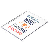 Small Wins Build Big Dreams Notitieboek (Linkerzijde)