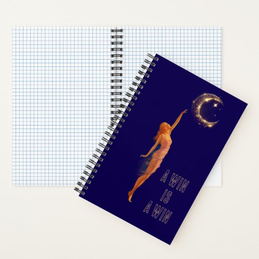Small wins matter Art Moon Motivation Notebook Notitieboek (Binnen)