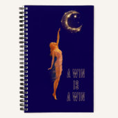 Small wins matter Art Moon Motivation Notebook Notitieboek (Voorkant)