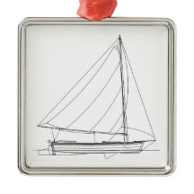 Small Wooden Sailboat - Caribische Sloop