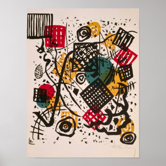 Small Worlds V, 1922, door Wassily Kandinsky Poster (Voorkant)