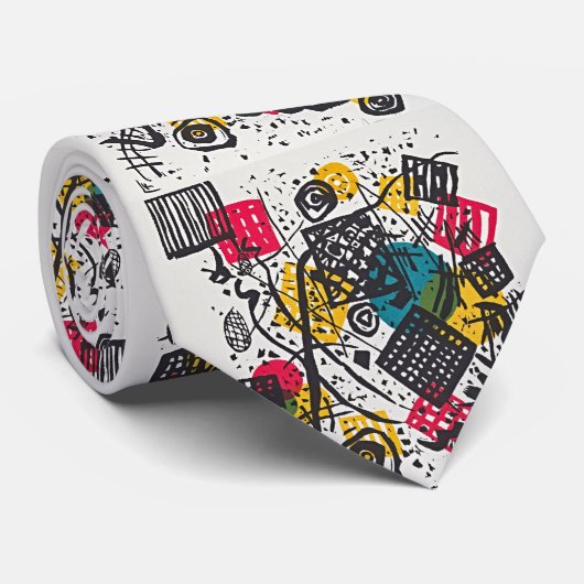 Small Worlds V van Wassily Kandinsky Stropdas (Opgerold)