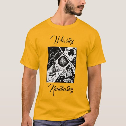 Small Worlds VI - Wassily Kandinsky Name T-shirt (Voorkant)