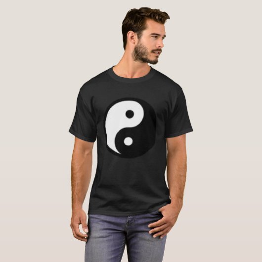 Small Yin Yang, Tai chi, Qi gong, polarity, dualit T-shirt (Voorkant volledig)