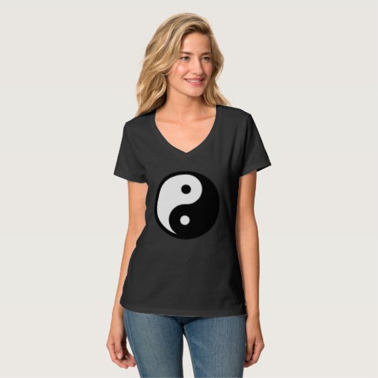 Small Yin Yang, Tai chi, Qi gong, polarity, dualit T-shirt (Voorkant volledig)