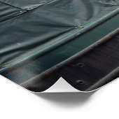 Smalle boot en bloementuin perfect poster (Hoek)