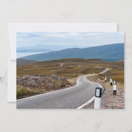 Smalle enkelsporige weg Westerne hooglanden Kaart (Voorkant)