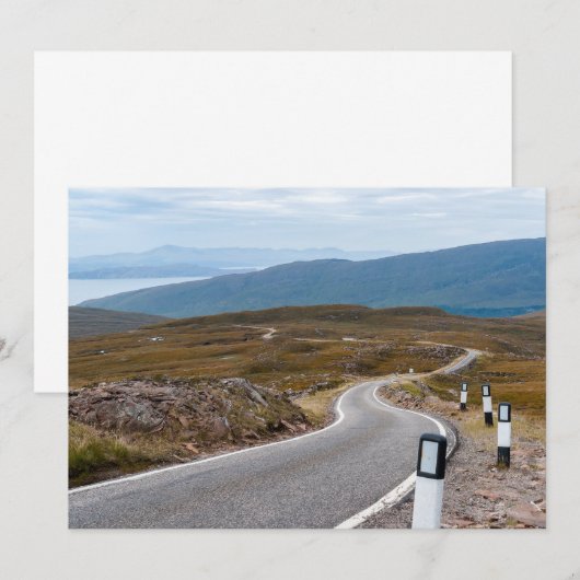 Smalle enkelsporige weg Westerne hooglanden Kaart (Voorkant / Achterkant)