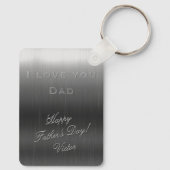 Smalle Italiaanse straat - Vaderdag Sleutelhanger (Achterkant)