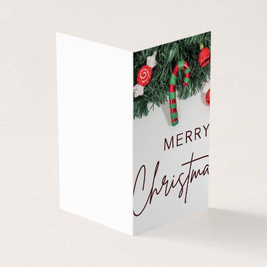 smalle kerstkaarten voor kerst kaart (Buitenkant)