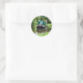 SMALLE SCHEPEN RONDE STICKER (Tas)