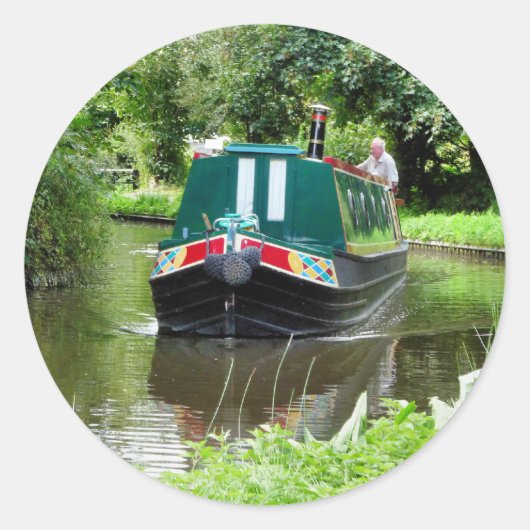 SMALLE SCHEPEN RONDE STICKER (Voorkant)