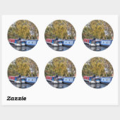 SMALLE SCHEPEN RONDE STICKER (Vel)